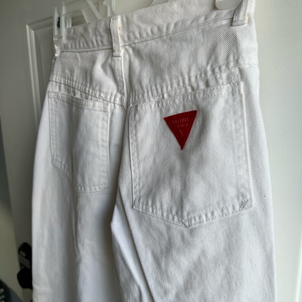 Vintage Prezzia White High Waisted Jeans Ankle Zipper Womens 24 00 - Picture 7 of 11